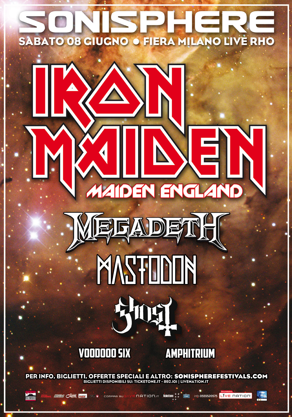Iron Maiden – Sonisphere 2013: svelate le altre bands!