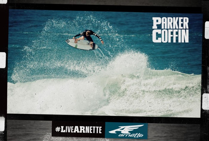 Parker Coffin joinig the Arnette Global Surf Team