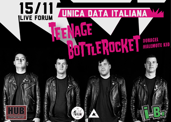 Teenage Bottlerocket: ecco gli opener per l’unica data Italiana il 15 novembre a Milano!