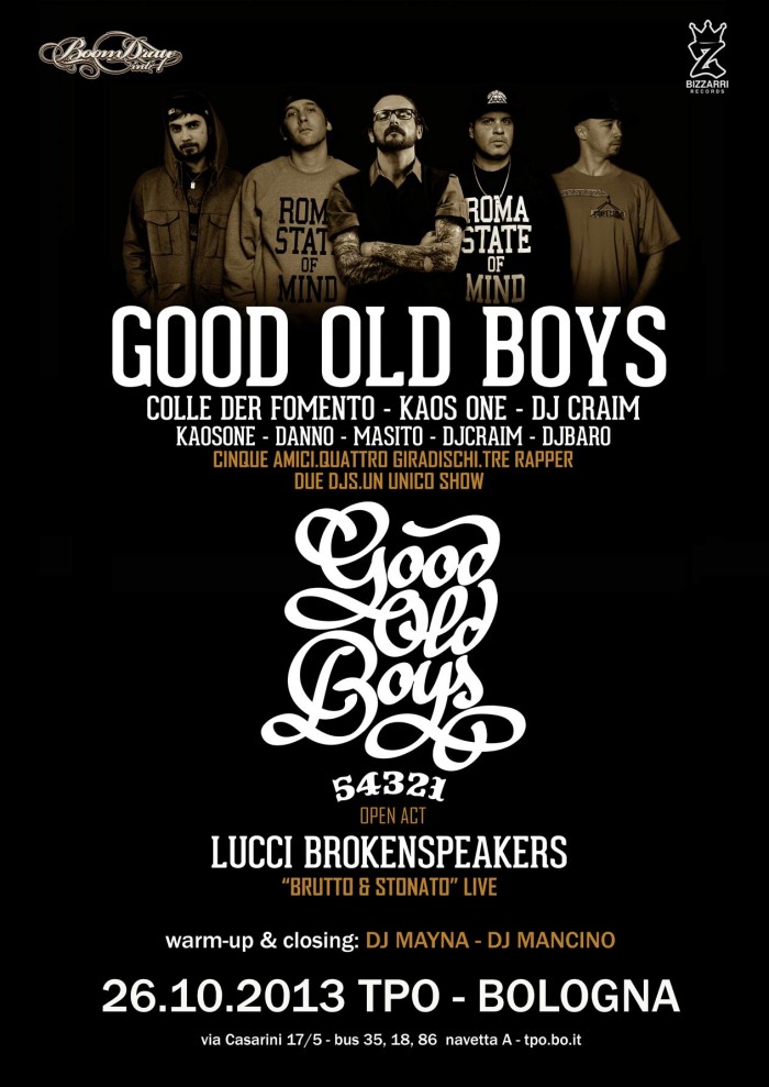 Good Old Boys live @ TPO 26 ottobre 2013