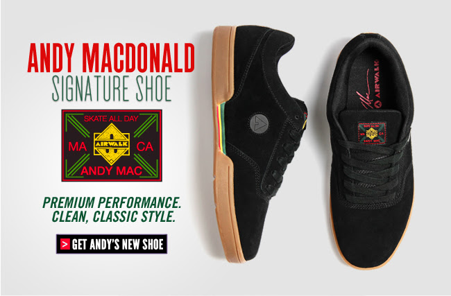 Airwalk introducing the all-new Andy Macdonald signature shoe