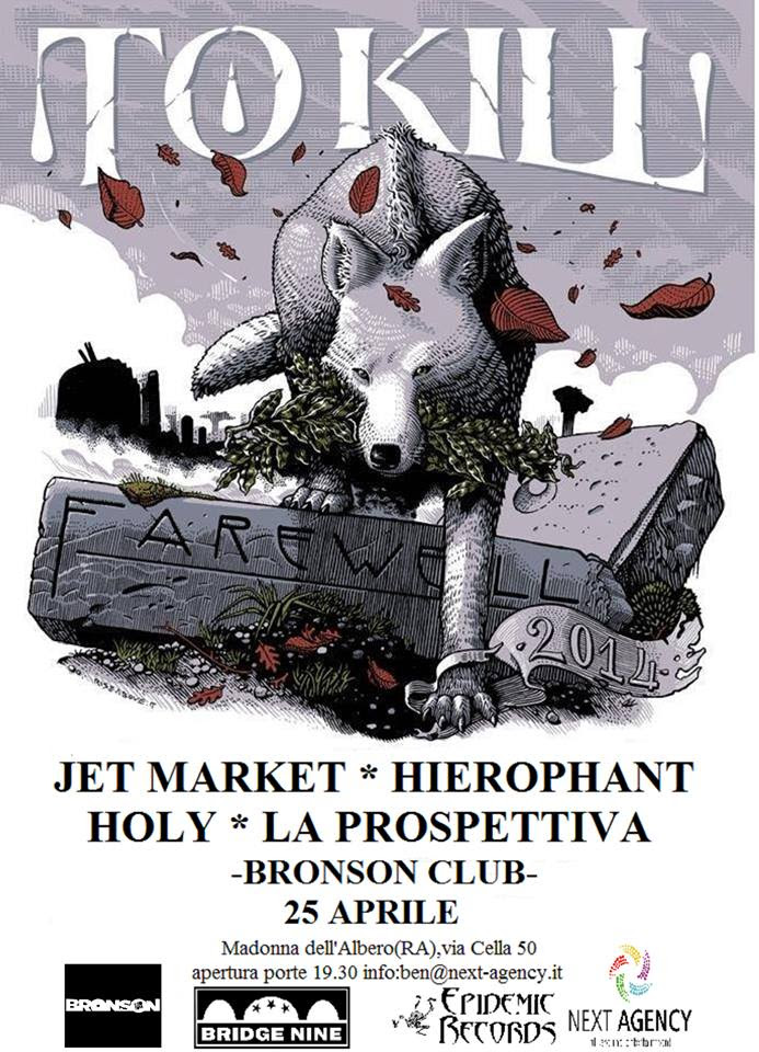 To Kill tornano dal vivo per due date d’addio: a Ravenna con Hierophant, Jet Market, Holy, La Prospettiva.