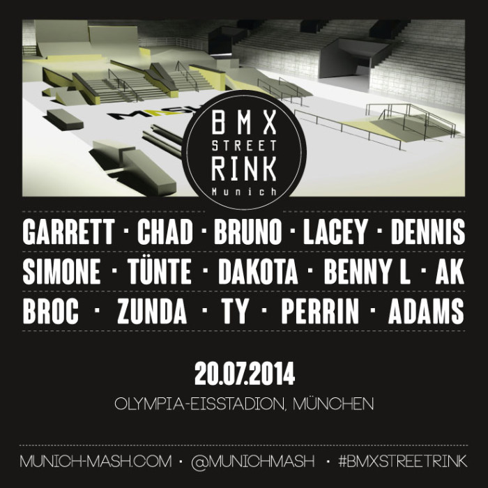BMX Street Rink 2014 – last riders confirmed!