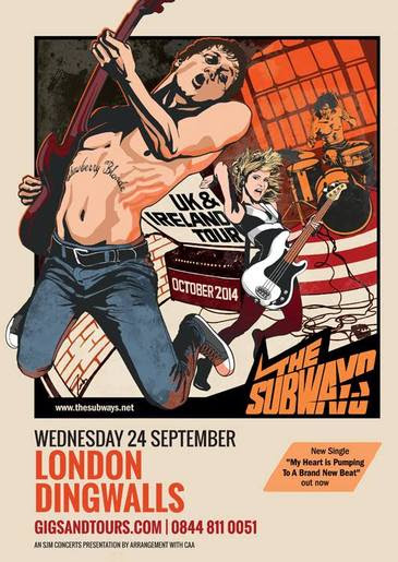 The Subways to play the Camden Dingwalls, on 24th September