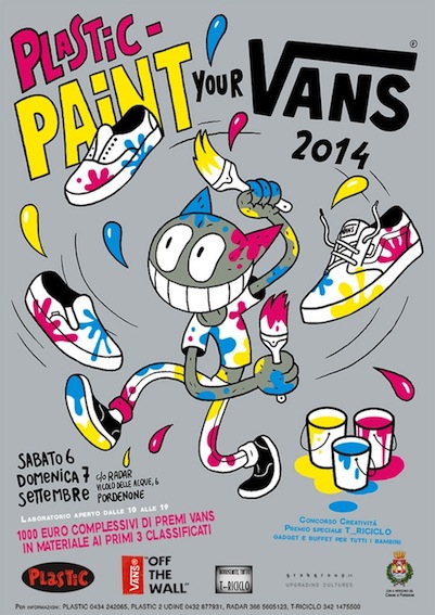 Vans lancia la quinta edizione del contest Plastic – Paint Your Vans 2014