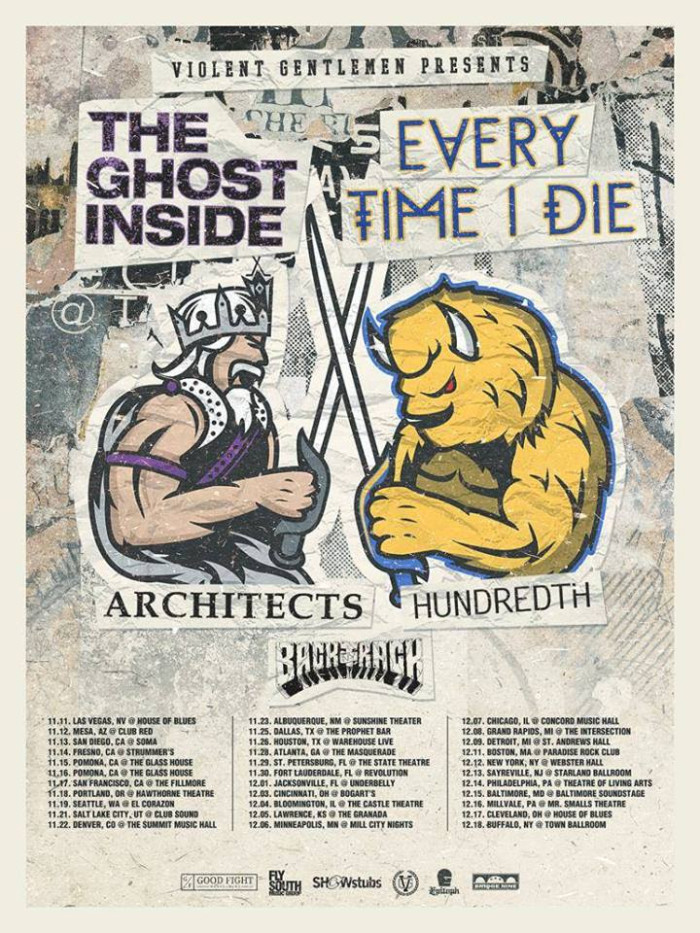 BACKTRACK ON TOUR NOW WITH ON EVERY TIME I DIE / THE GHOST INSIDE