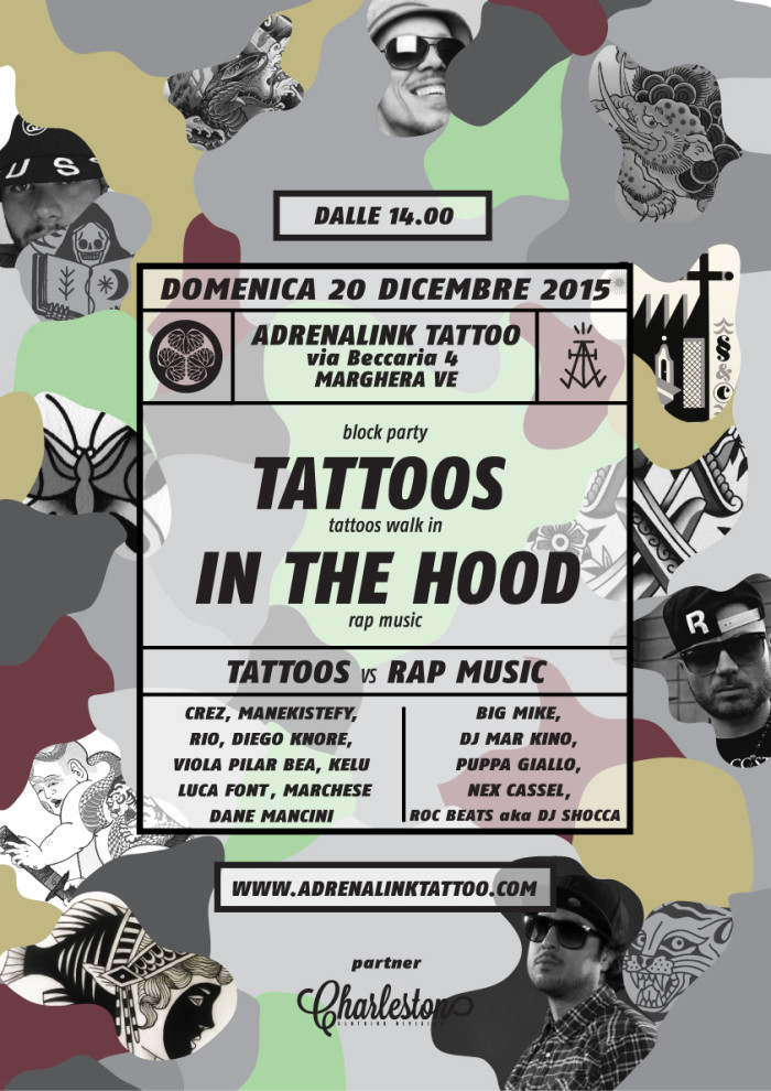 TATTOO IN THE HOOD / 20 DICEMBRE @ ADRENALINK