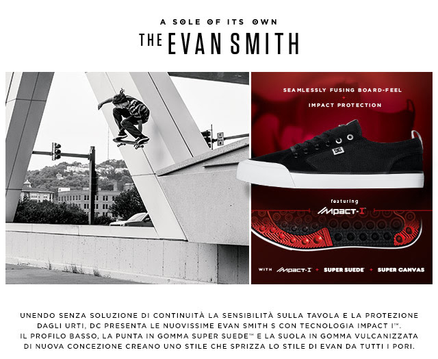 Ecco a voi la nuovissima DC Shoes Evan Smith S – Una suola unica al mondo