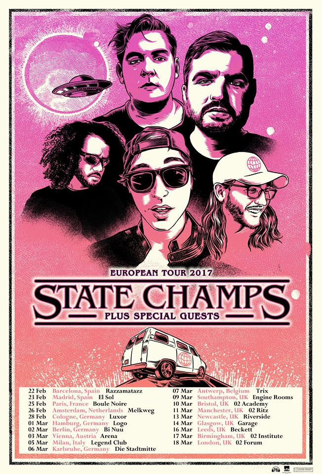 STATE CHAMPS ANNOUNCE EUROPEAN TOUR FOR EARLY 2017