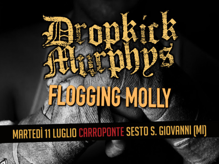 Dropkick Murphys e Flogging Molly assieme per un evento unico e irripetibile!