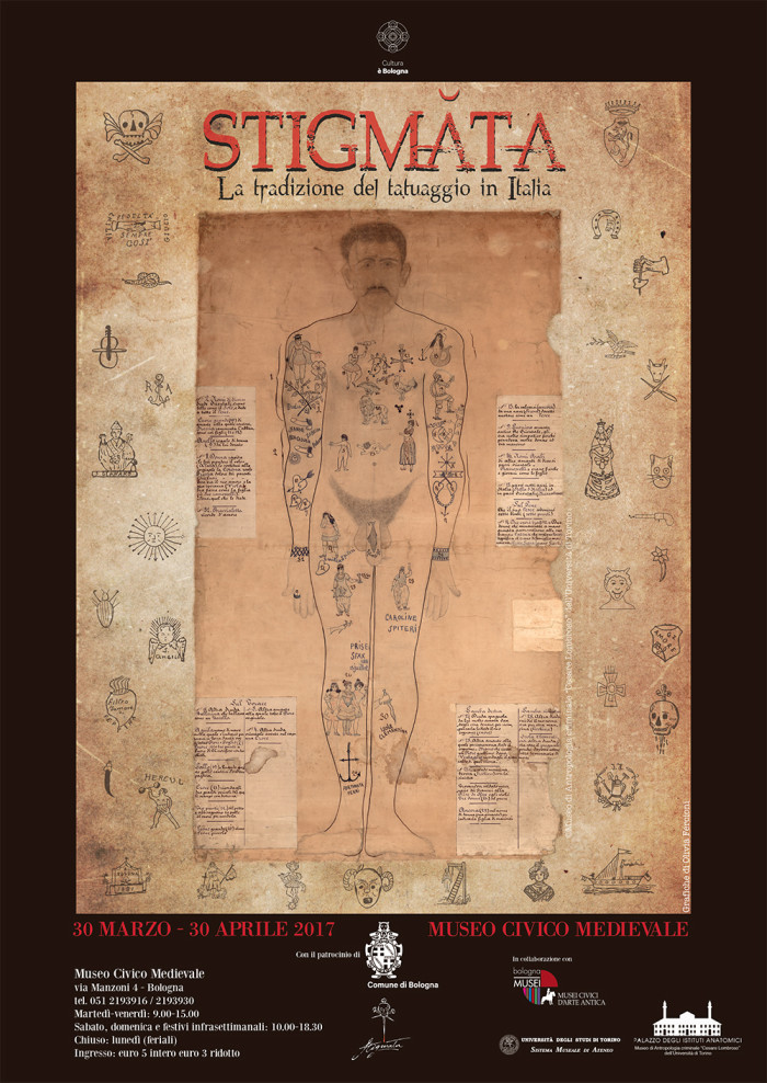 ‘Stigmata – La tradizione del tatuaggio in Italia’ – exhibition – Bologna 29/3-30/4