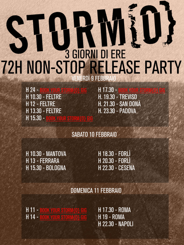 Storm{O} 72 hours non-stop release party!
