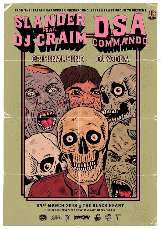 Slander feat DJ Craim & DSA Commando live in London UK