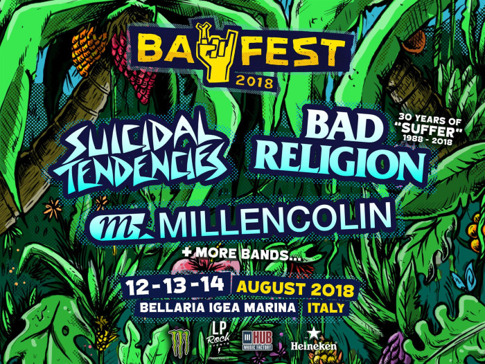 Bay Fest 2018: si aggiungono Suicidal Tendencies, Bad Religion, Millencolin!