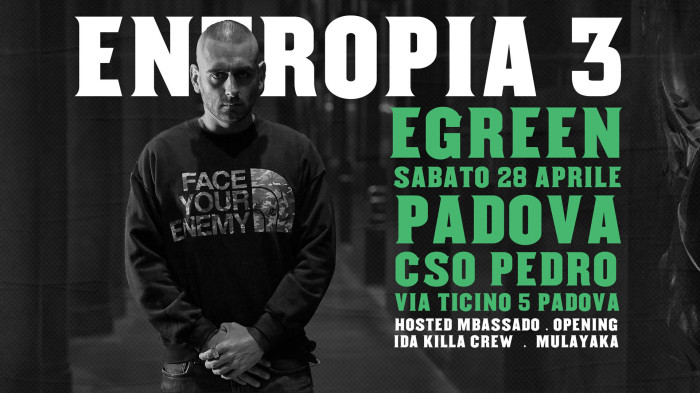 EGreen presents ‘Entropia 3′ (new album) live 28 Aprile