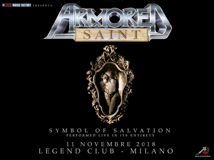 Armored Saint: unica data in Italia per eseguire l’intero storico album ‘Symbol Of Salvation’