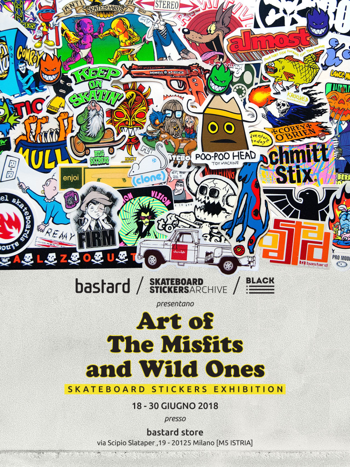 Art of The Misfits and Wild Ones – Skateboard Stickers Exhibition