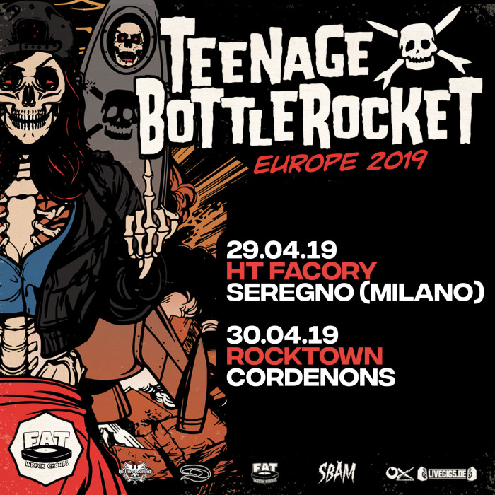 Teenage Bottlerocket tornano in Italia: due date ad Aprile!