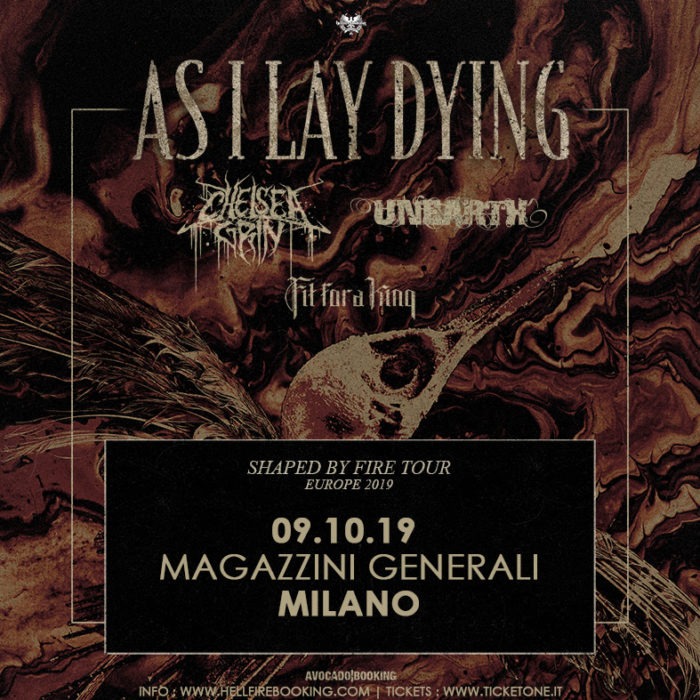 As I Lay Dying+ Chelsea Grin + Unearth + Fit For A King @ Magazzini Generali, Milano – recap