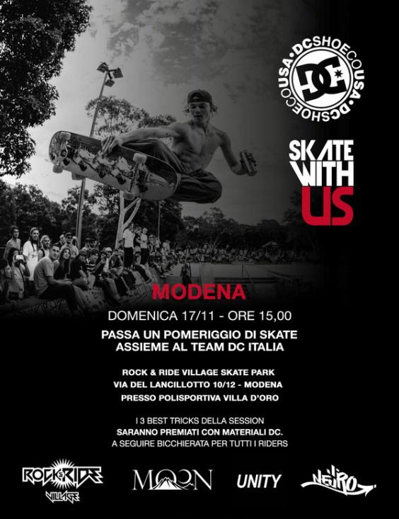 DC Skate with Us al Rock and Ride Village di Modena