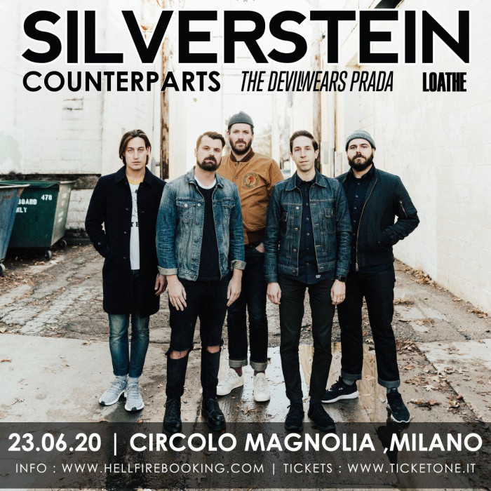 I Silverstein torneranno in Italia dopo quattro anni per una performance a dir poco bollente.