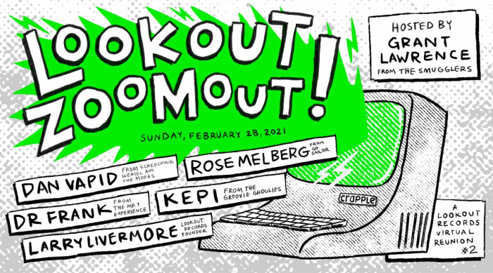 Lookout Zoomout 2 announced: 2nd in a series of online Lookout Records reunion shows