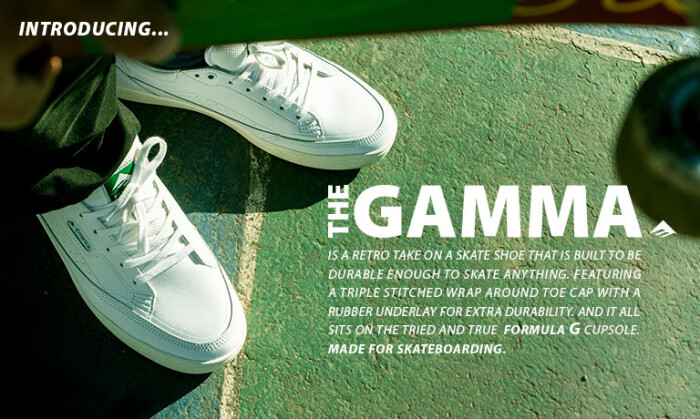 Emerica Footwear introducing The Gamma | Made for Skateboarding