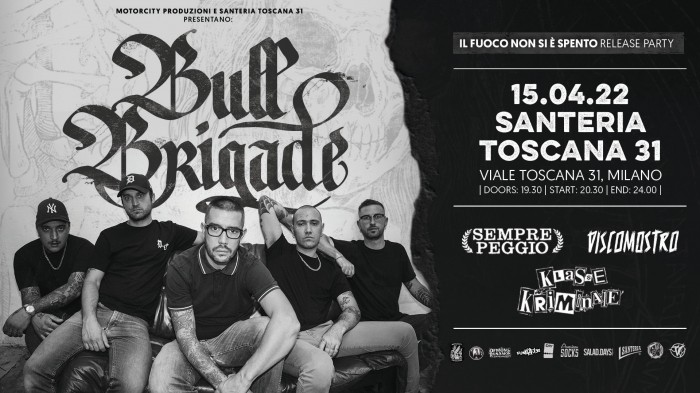 Bull Brigade: annunciata la nuova data del release party a Milano