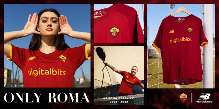 New Balance e AS Roma presentano la maglia del Derby Della Capitale in edizione limitata