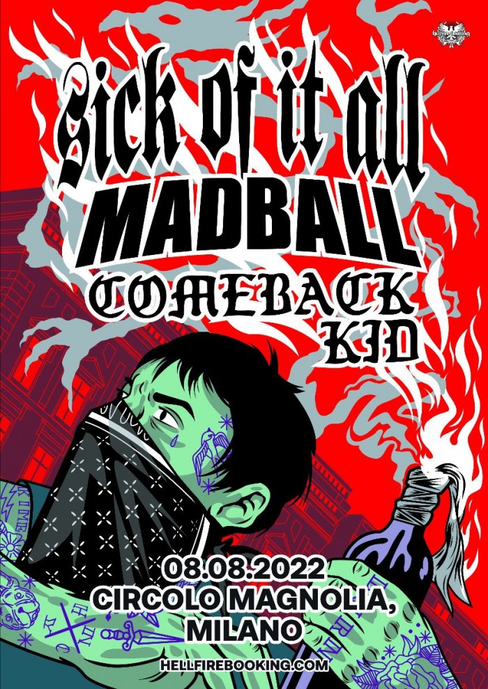 Sick Of It All, Madball e Comeback Kid: Circolo Magnolia Milano ad agosto!