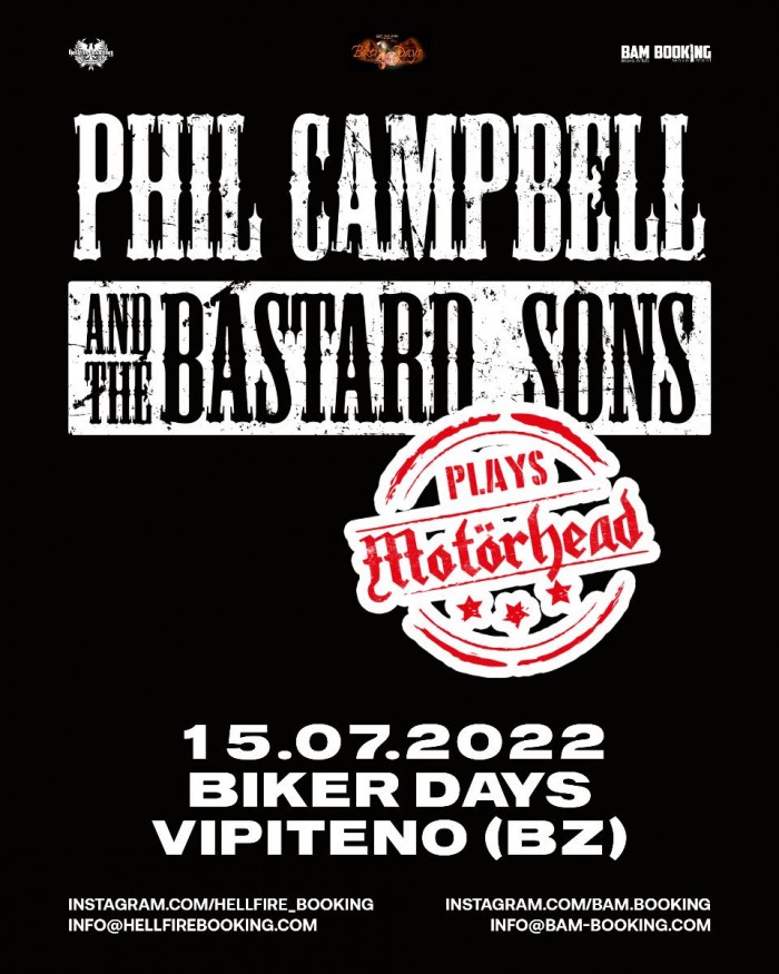 Phil Campbell plays Motörhead: in arrivo ai Biker Days!