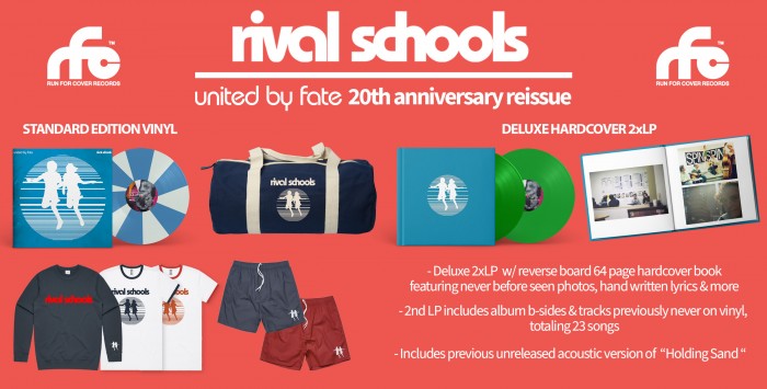 Rival Schools announce ‘United By Fate’ Deluxe Edition 20th anniversary deluxe reissue of legendary debut LP