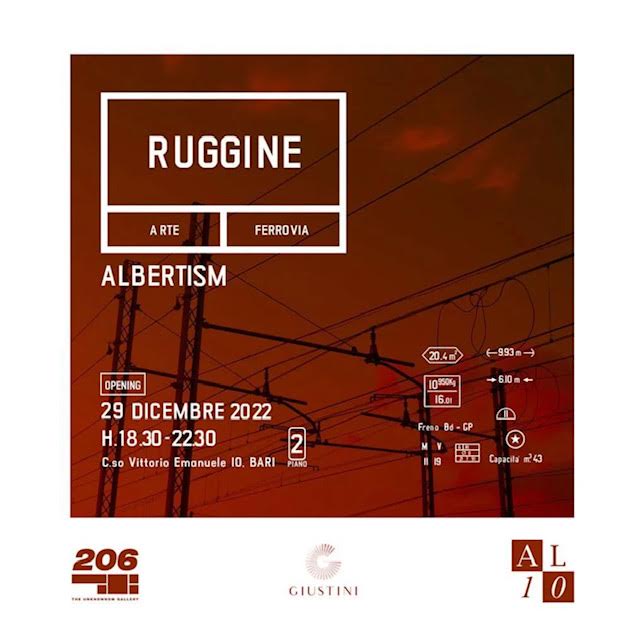 La Galleria 206 è lieti di invitarvi alla mostra personale ‘Ruggine’ di Albertism