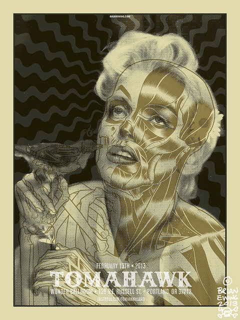 Mike Patton / Tomahawk Gig Poster by Brian Ewing