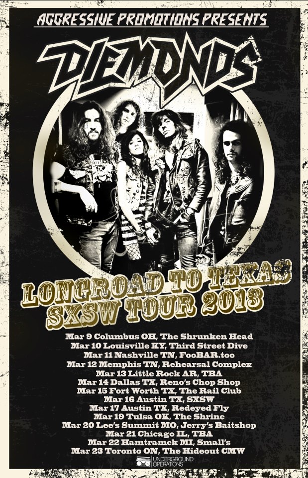 Diemonds announce Long Road to Texas Tour 2013
