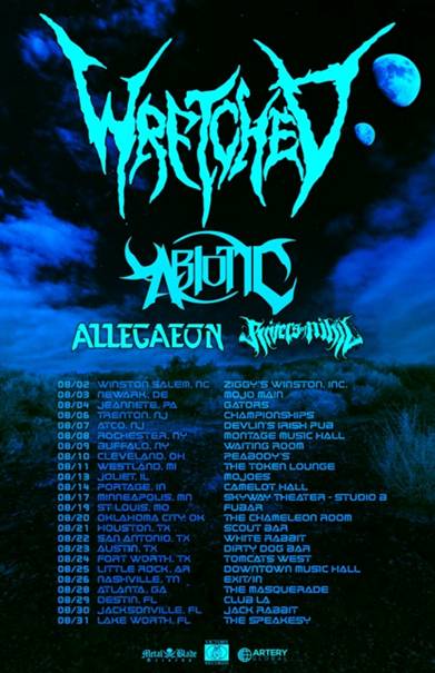 Wretched announce headlining tourdates