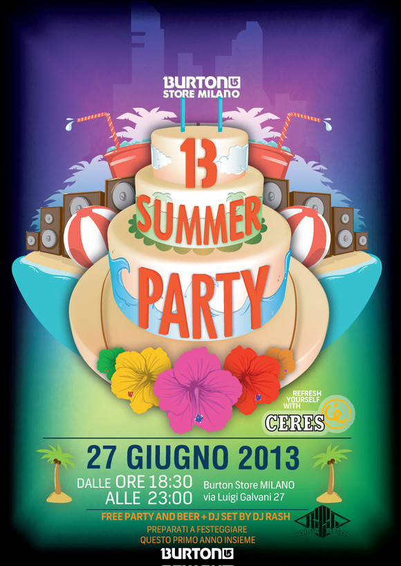 Burton Summer Party – 27 giugno @ Palazzo Lombardia