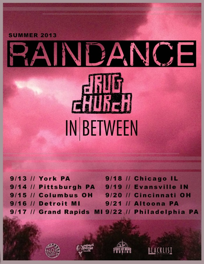 Raindance announce co-headline tour W/ Drug Church with support from In Between