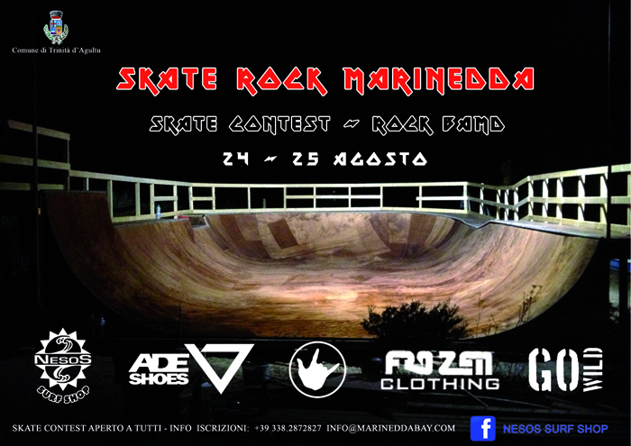 Musica e tricks a Isola Rossa con lo Skate Rock Marinedda