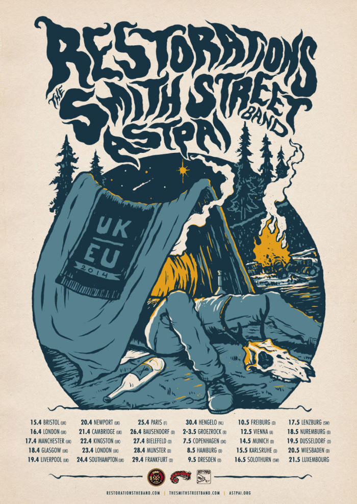 Restorations to tour Europe with The Smith Street Band and Astpai!