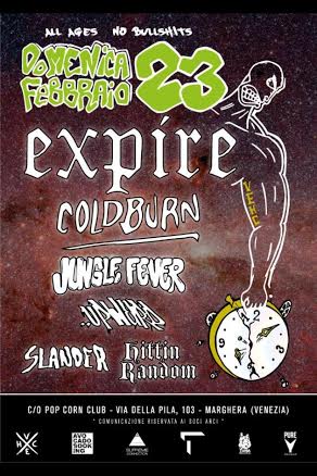 Expire + Coldburn @ Pop Corner, Marghera (Ve) – domenica 23