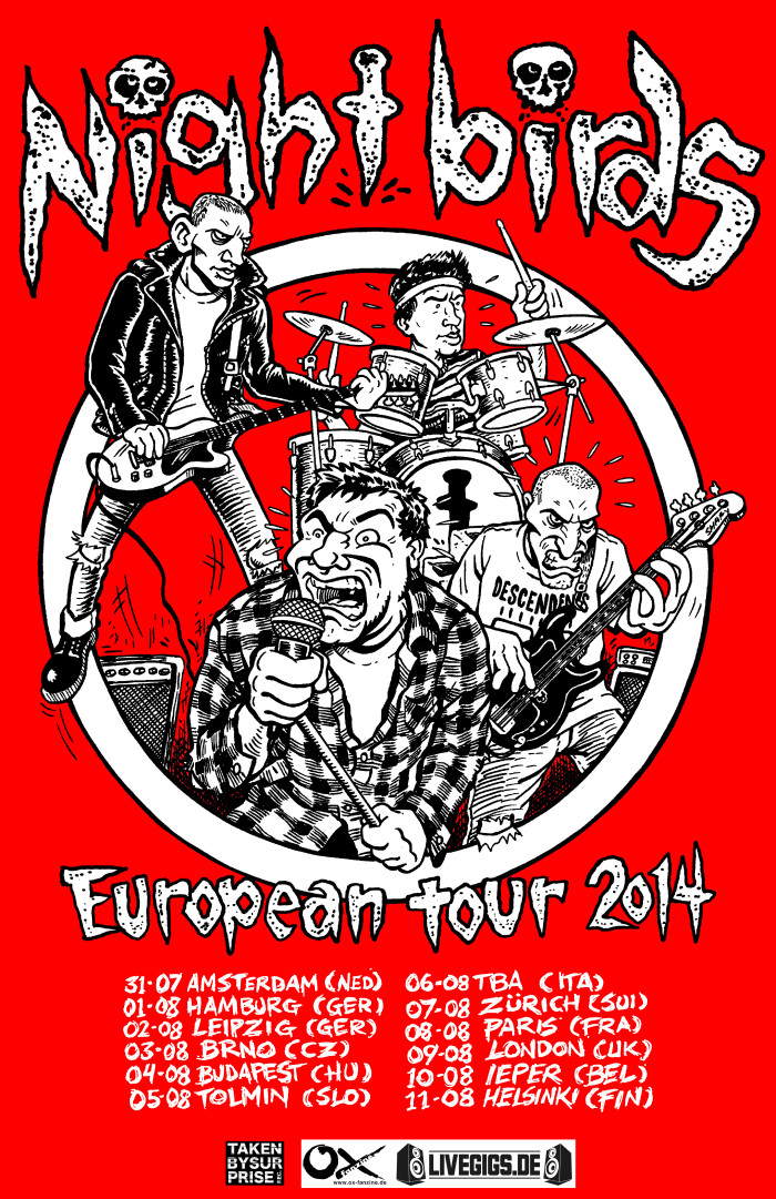 Night Birds European Summer Tour 2014!