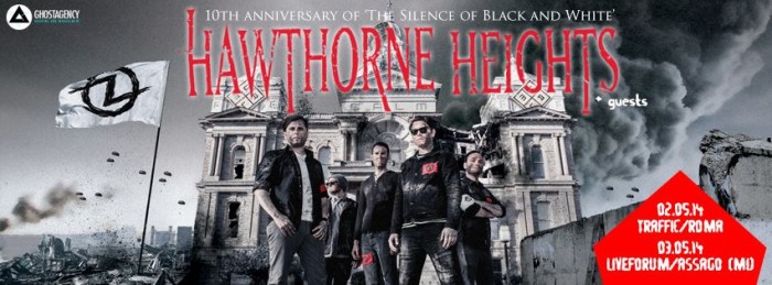 Hawthorne Heights Tour per i 10 anni di ‘The Silence In Black And White’