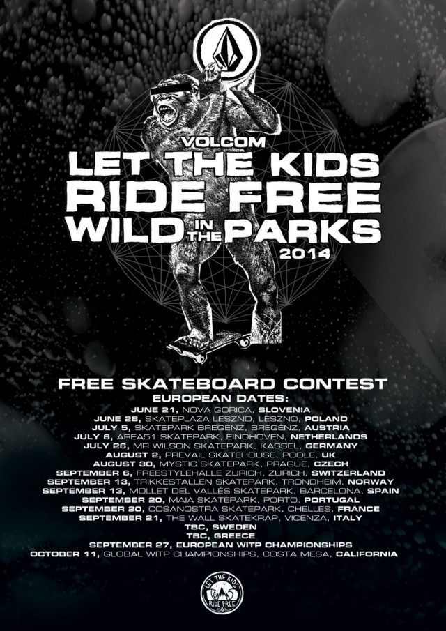 Volcom’s Wild in The Parks 2014 European Tour Dates