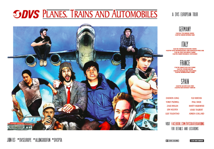 DVS Shoes presenta “Planes, Trains and Automobiles”.