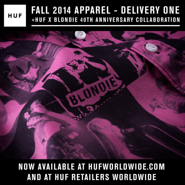 HUF X BLONDIE 40TH ANNIVERSARY COLLABORATION