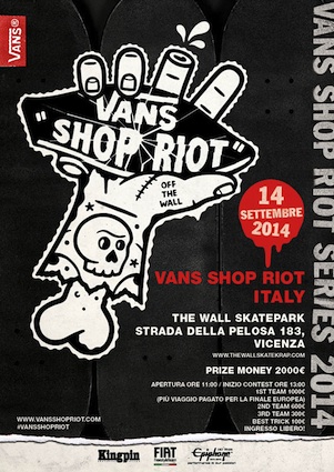 Vans Skate Shop Riot 2014 – 14 settembre, Vicenza