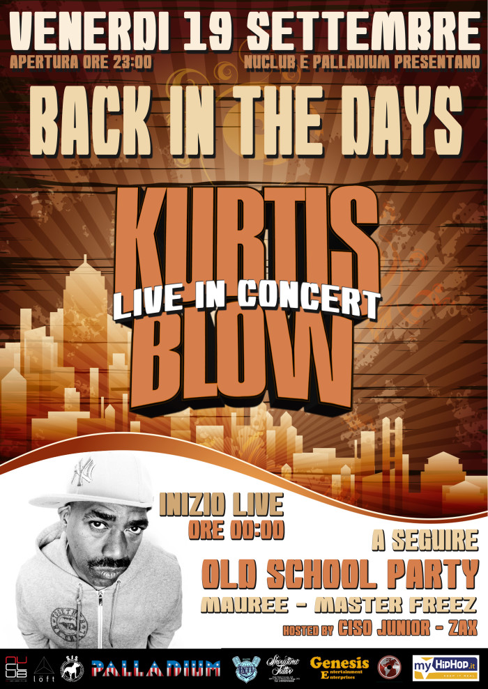 Kurtis Blow Nu Club Vicenza ven 19 Settembre