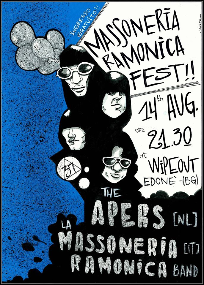 Massoneria Ramonica Fest: The Apers + M.R. Band at Edonè, Giovedì 14 agosto