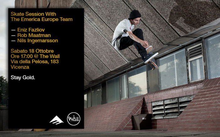 Skate session with The Emerica Europe Team / 18 Oct – The Wall